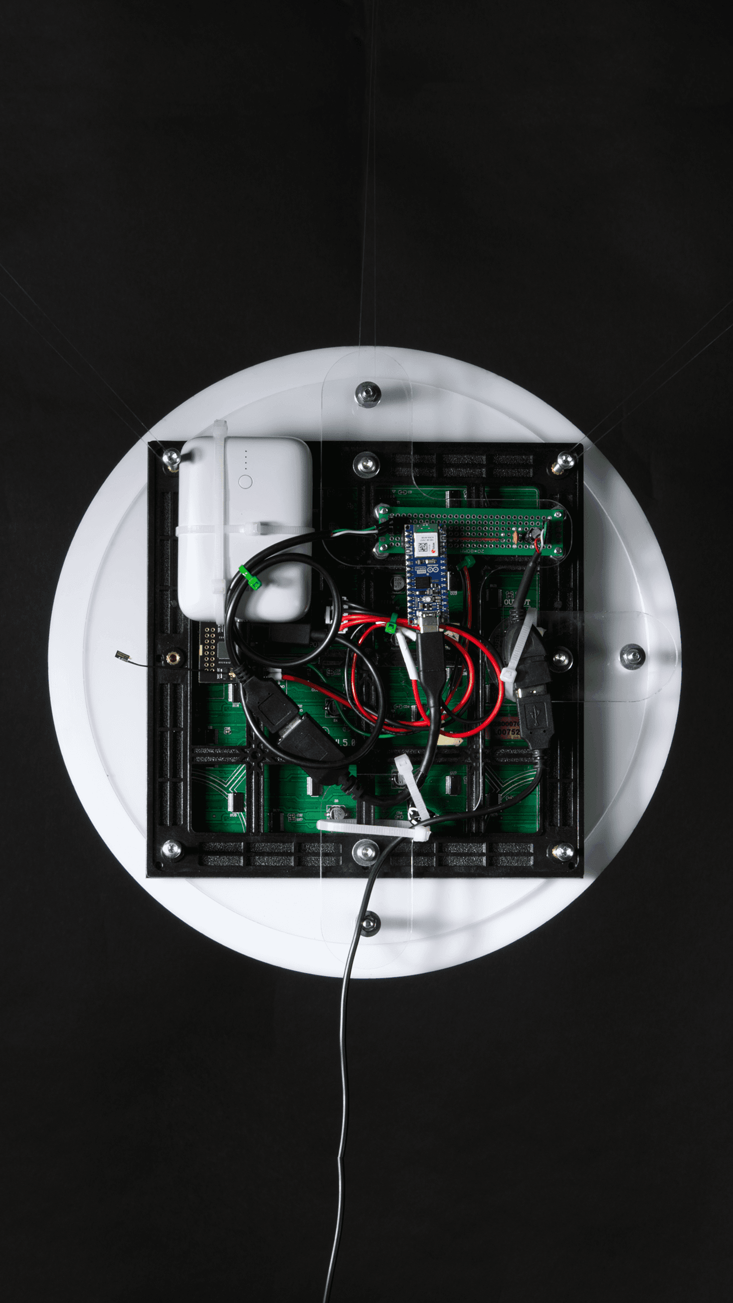 Back of the machine showing electronics