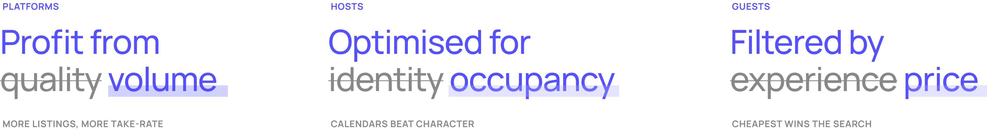 Three structural tensions in P2P hospitality