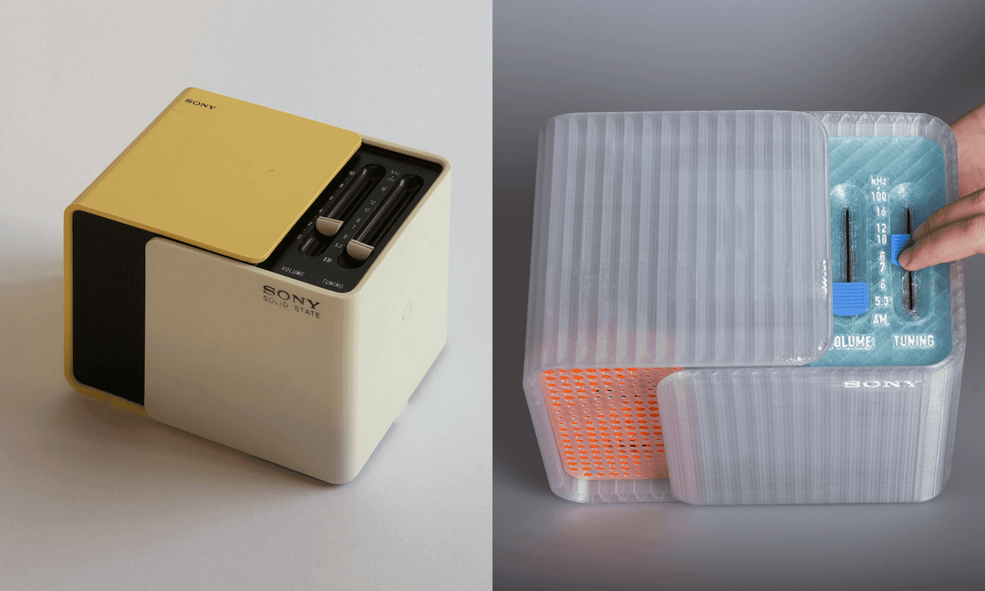 Original vs. rebuilt, side by side comparison