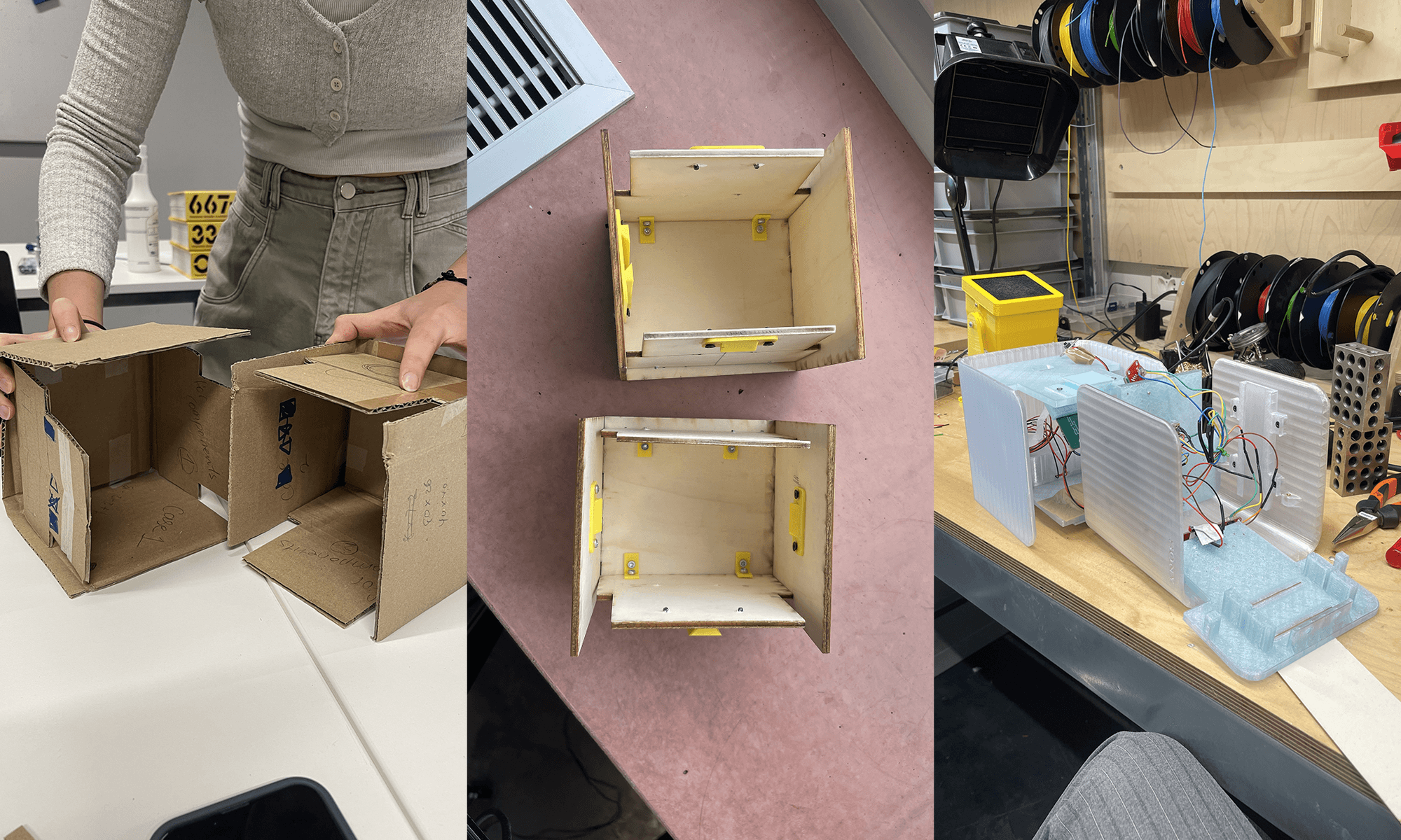 Process: cardboard to lasercut
